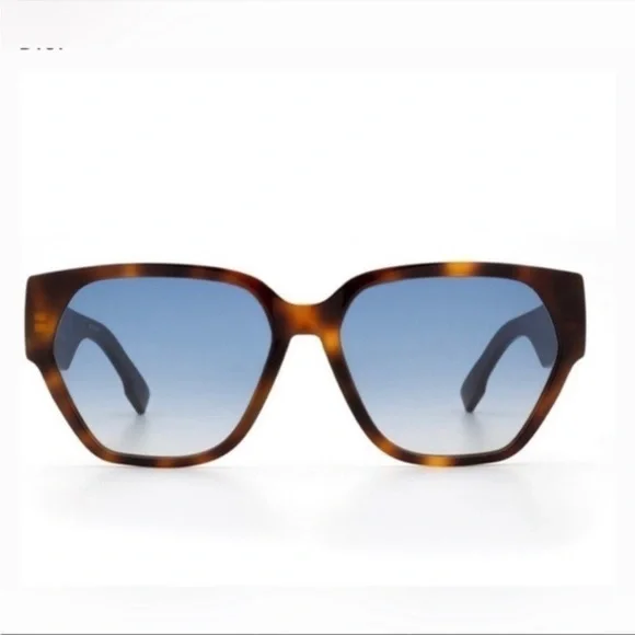 DIOR DIORID1 57-16 145 Dark Havana Tortoise Sunglasses - Picture 3 of 16